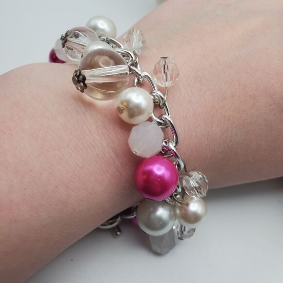 Pop princess chunky‎ beaded charm bracelet jingle - Picture 1 of 2